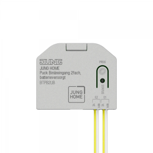 JUNG HOME Puck binäringång, 2-kan, batteridriven