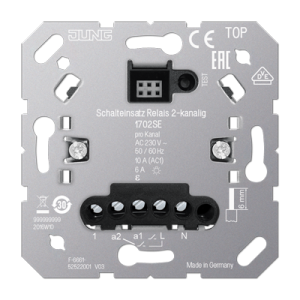 Relä 2-kan 230V 1500W halogen / 250W LED per kanal