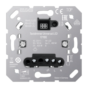 Tryckdimmer 1-kan 20-420W / 3-100W LED med trappkoppling