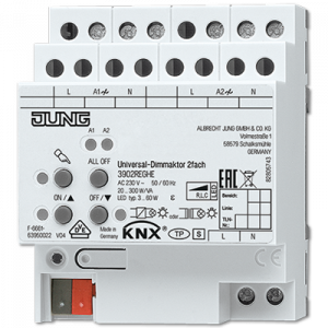 Dimmaktor,univ.2X300W/VA,DIN