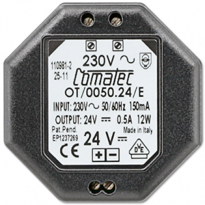Flush-mounted power supply